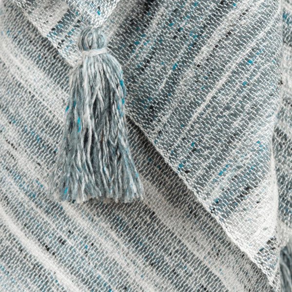 HomeRoots Blue Woven 100% Polyester Pet Throw Blanket – Cozy Abstract Design for Stylish Home & Outdoor Use 519085