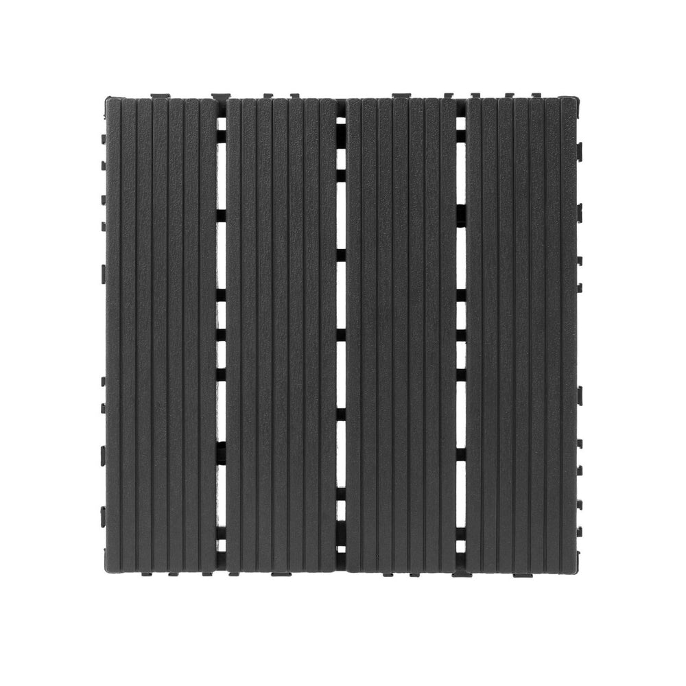 English Elm Plastic Interlocking Patio Tiles Waterproof Pp Grid Deck for Pool and Balcony 44 Pack W3022P251838