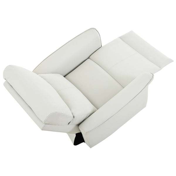 English Elm 270° Swivel Power Recliner Velvet Glider Rocker with Usb Ports for Living Room W1028S00063