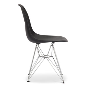 Homeroots Black And Silver Acrylic Dining Side Chair  Acrylic 519170