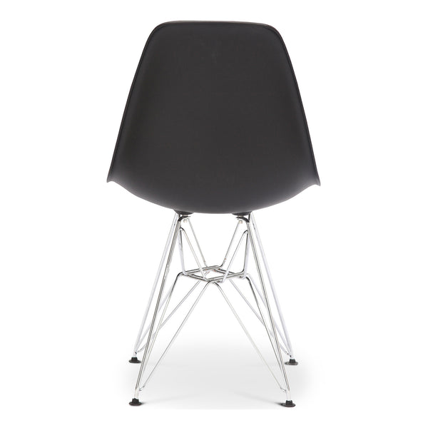 Homeroots Black And Silver Acrylic Dining Side Chair  Acrylic 519170