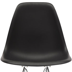 Homeroots Black And Silver Acrylic Dining Side Chair  Acrylic 519170