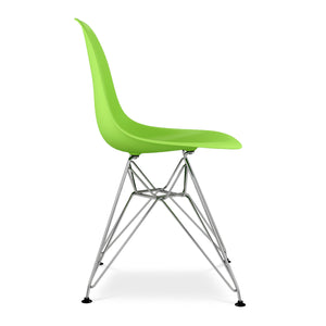 Homeroots Green And Silver Acrylic Dining Side Chair  Acrylic 519171
