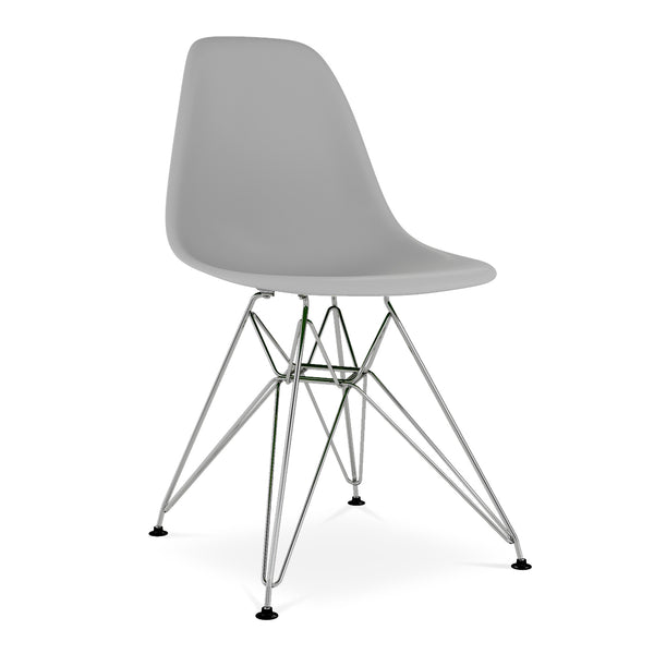 Homeroots Gray And Silver Acrylic Dining Side Chair  Acrylic 519172