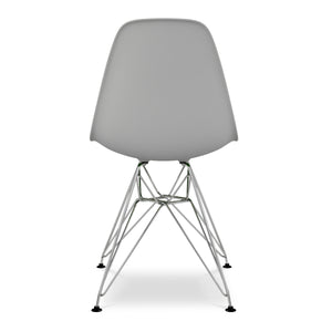 Homeroots Gray And Silver Acrylic Dining Side Chair  Acrylic 519172