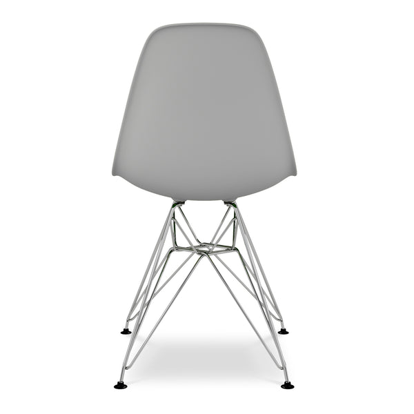 Homeroots Gray And Silver Acrylic Dining Side Chair  Acrylic 519172