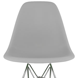 Homeroots Gray And Silver Acrylic Dining Side Chair  Acrylic 519172