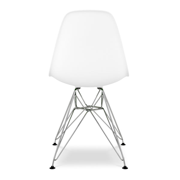 Homeroots White And Silver Acrylic Dining Side Chair  Acrylic 519173
