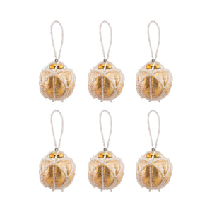 Beaded Ornament - Set of 6 Optic Round 519284/S6 Elk Home