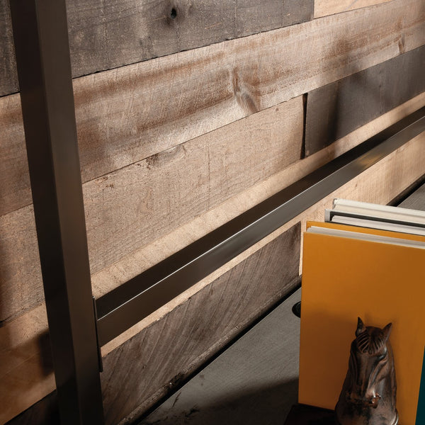 English Elm Hutch, Stylish Brown Finish With Open Shelving For Organized Storage & Modern Workspace Upgrade B356P367956