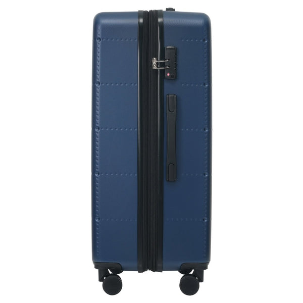 English Elm Luggage 5 Piece Hardside Abs Set with Front Access Carry on and Tsa Spinner Wheels Blue N732P391557C