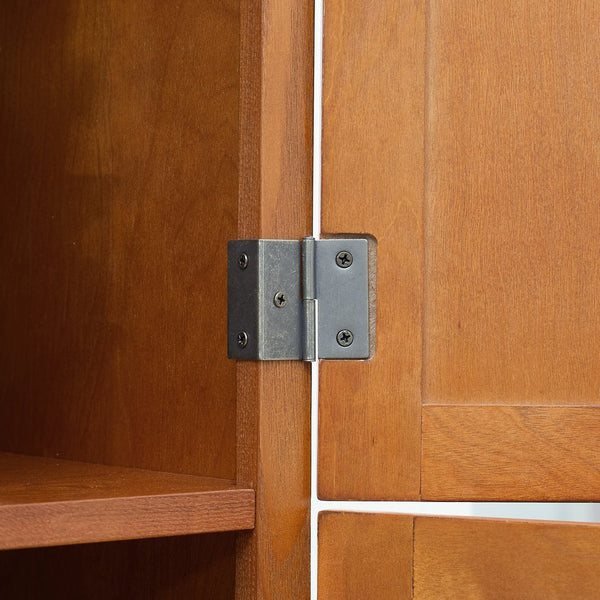 English Elm 72.4" Tall Storage Cabinet with 8 Doors and 4 Shelves, Spacious Freestanding Entryway Organizer in Wood Finish Oak W1758P211012