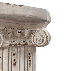 English Elm Pedestal Roman Column Stand Magnesium Oxide Aged Stone Finish Indoor Outdoor Decor W5230P450589