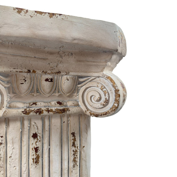 English Elm Pedestal Roman Column Stand Magnesium Oxide Aged Stone Finish Indoor Outdoor Decor W5230P450589