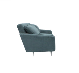 English Elm Lawson 61" Gray Fabric Convertible Loveseat Sleeper with Pillows - Space-Saving Chic Sofa Bed for Apartments B061P264644