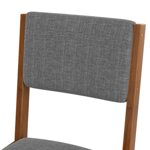 English Elm Dining Chairs Set Of 4 – Mid-Century Modern Upholstered Kitchen Seats For Stylish Dining Spaces N752P271215E