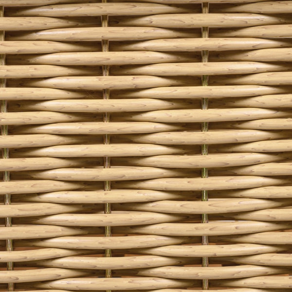 English Elm Acacia Wood Outdoor Lounge Chair with Wicker Arms Teak Finish Patio Seating N779P359686B