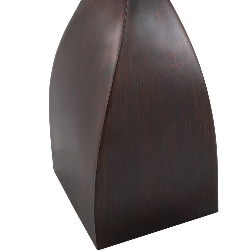 English Elm Curvo 30" Table Lamp Set of 2 – Copper Bronze Polyresin Base with Natural Linen Shade, 3-Way Elegance B202P224054