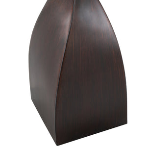 English Elm Curvo 30" Table Lamp Set of 2 – Copper Bronze Polyresin Base with Natural Linen Shade, 3-Way Elegance B202P224054