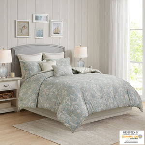 Harbor House Chelsea Traditional Cotton Comforter Set HH10-494 Blue