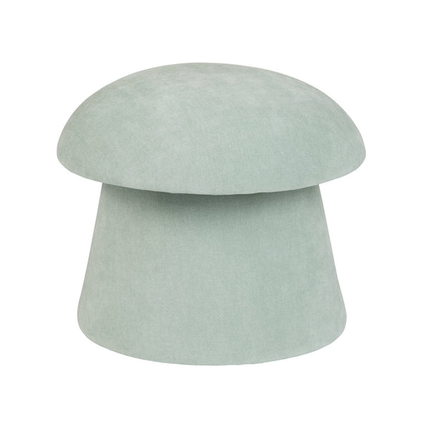 Crestview Collection Modern Mushroom-inspired Ottoman With Hidden Storage - Stylish Spice Yellow Accent For Any Room Green Solid Wood Evfzr3908lblu