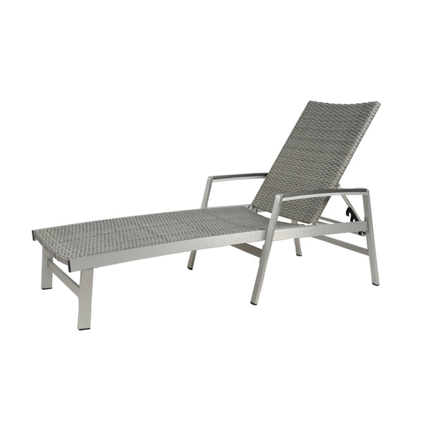 English Elm Christopher Knight Home® - Oxton Outdoor Chaise Lounge - Stylish Grey Mesh Seating For Ultimate Comfort & Relaxation By Poolside N775P210067G