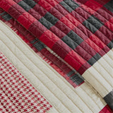 Woolrich Huntington Lodge/Cabin 100% Cotton Oversized Quilt Mini Set WR14-1724 Red