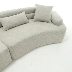 English Elm Modern Foam-Filled Sleeper Sofa Bed For Living Room & Bedroom, Stylish Boucle Design, 3 Colors W2705S00008-GIGA