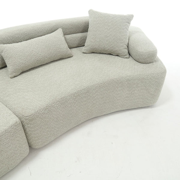 English Elm Modern Foam-Filled Sleeper Sofa Bed For Living Room & Bedroom, Stylish Boucle Design, 3 Colors W2705S00008-GIGA