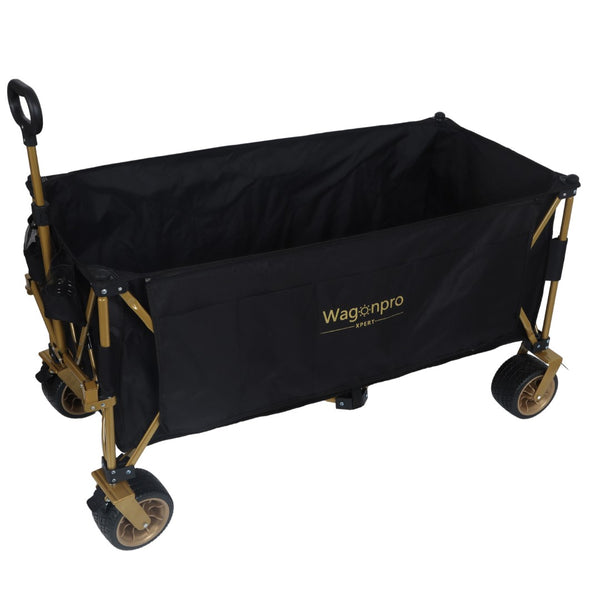 English Elm 51-inch Heavy Duty Steel Folding Utility Wagon with All-terrain Wheels and 480lb Capacity W2932P331764