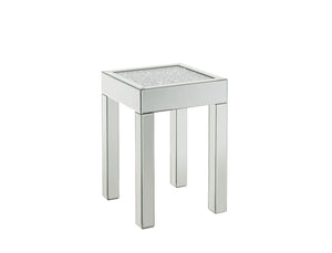 English Elm Noralie Glam End Table with Mirrored Panels and Faceted Acrylic Diamond Accents B2726P453243