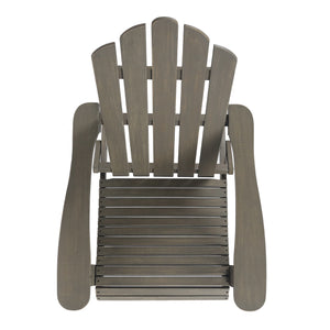 English Elm Christopher Knight Home® - HOLLYWOOD Acacia Wood Foldable Adirondack Chair for Patio & Poolside — Weather-Resistant, Classic Comfort Grey 39.25 L x 24.5 W x 7.75 H 62399.00GRY