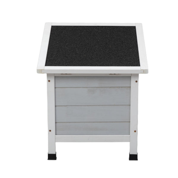 English Elm Modern Fir Wood Pet Hutch Weatherproof Retreat for Rabbits Cats and Small Dogs W2181P357601
