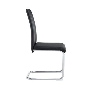 English Elm A Set of 2 Glam Faux Alligator Pvc Barstools with Crystal Buckle Detail Black W1512P491832