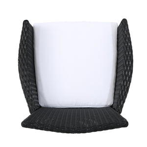 English Elm Christopher Knight Home® - Malta Dining Chair Set Of 2 - Modern Wicker Design, Durable Stainless Steel Frame For Style And Comfort 56447.00ABWHI