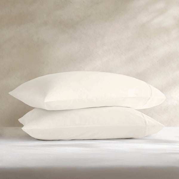 English Elm 4 Pieces Queen Sateen Sheet Set - Luxurious Ivory Egyptian Cotton For Ultimate Comfort & Elegance B035P381316