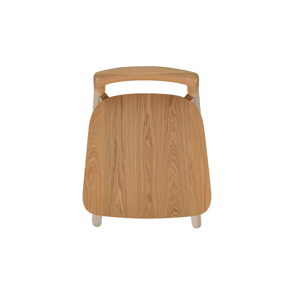 English Elm Jennifer Taylor Home - Sven Solid Blonde Ash Counter Stool 26.5" Height, Modern Minimalist Low Back, Black Iron Footrest B2719P238392