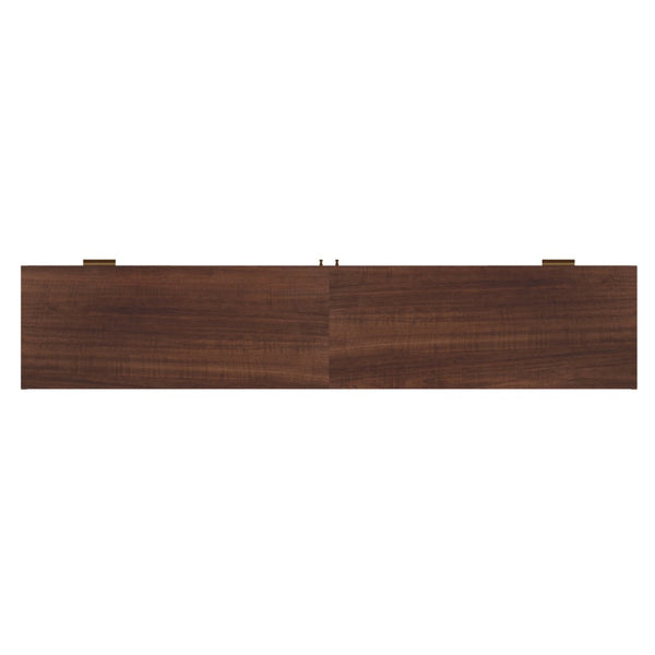 English Elm 78 Inch Rattan Media Console with Pine Legs Four Drawers Modern Living Room Tv Stand N710P365048P