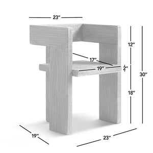 English Elm Avenel Reclaimed Elm Sculptural Accent Chair Wabi-sabi Solid Wood Architectural Statement Natural B2719P474445