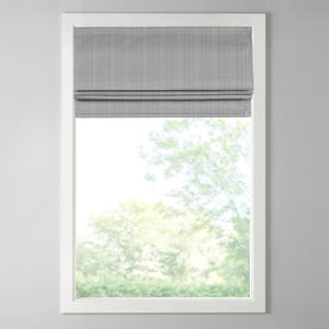 English Elm Basketweave Roman Shade with Cordless Room Darkening, Thermal Foam Backing, OEKO‑TEX Certified Elegance Grey 7.13 L x 10.5 W x 7.5 H B03598274