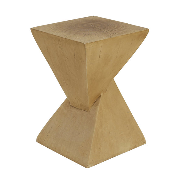 English Elm Christopher Knight Home® - TESS Modern Side Table with Sculptural Hourglass Design, Hand-Finished Accent for Indoor/Patio Spaces Light Natural N770P341402L