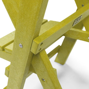 English Elm Harbor Point Recycled Hdpe Outdoor Folding Bar Stool Patio Deck All Season Seating Yellow B2745P409653