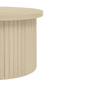 English Elm Coffee Table Set Of 2 - Modern Round Accent Tables For Stylish Living Room & Small Apartments W688P248113