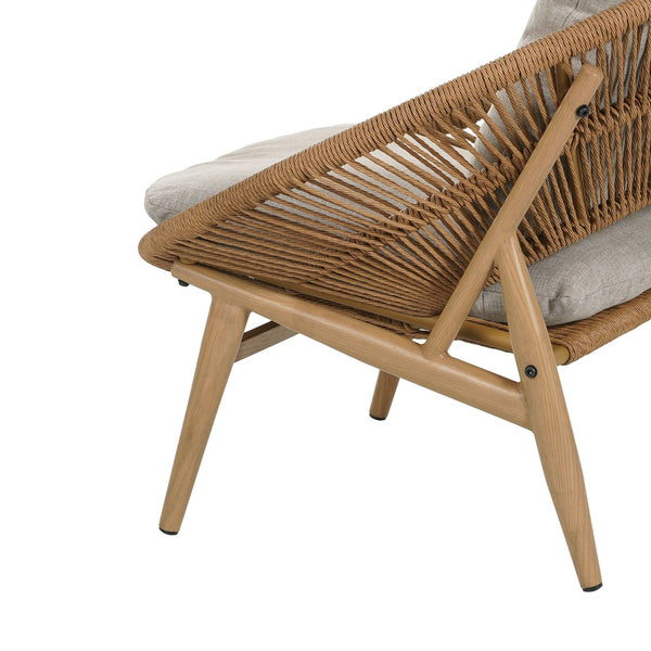 English Elm Christopher Knight Home® - Cyril Outdoor Papasan Lounge Chair - Light Brown Wicker & Beige Cushion For Stylish Relaxation N775P290578B