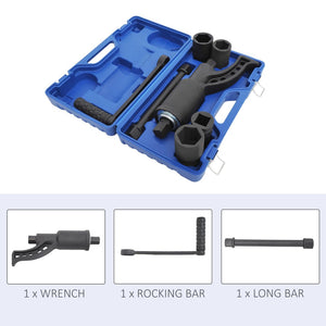 English Elm Wrench Torque Multiplier Set Alloy Steel 1:64 Ratio Lug Nut Removal Tool Kit T3971P383477