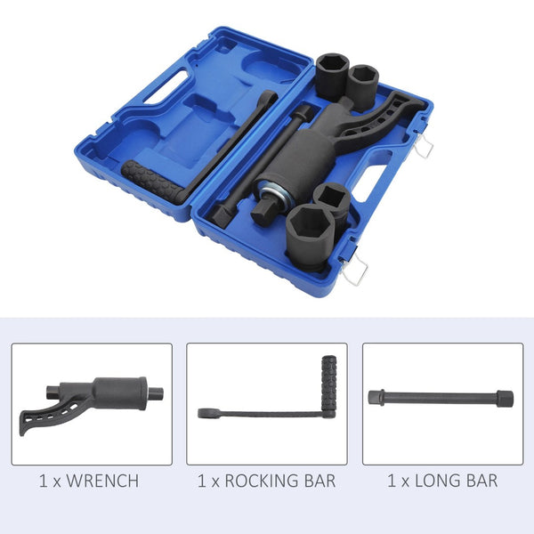 English Elm Wrench Torque Multiplier Set Alloy Steel 1:64 Ratio Lug Nut Removal Tool Kit T3971P383477
