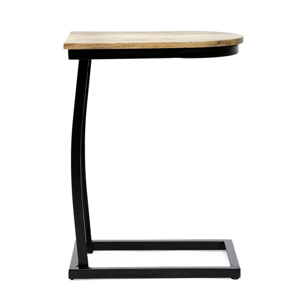 English Elm Christopher Knight Home® - C C table Honey Mango Wood C-Shape End Table with Iron Frame, Handcrafted Durable 14x18x24 Inches 70356.00