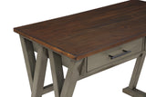 OSP Home Furnishings Jericho Rustic Writing Desk Slate Grey