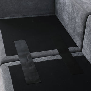 English Elm Modular Chenille Grey Sectional Sofa Set - Flexible 6-Piece Design For Modern Living Spaces & Comfort W1123S00014