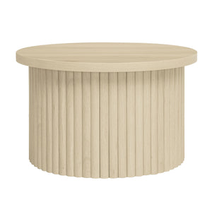 English Elm Coffee Table Set Of 2 - Modern Round Accent Tables For Stylish Living Room & Small Apartments W688P248113